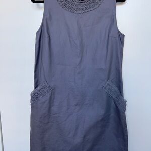 Ann Taylor Loft Gray Sleeveless Dress